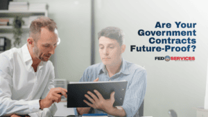 IT consultant explaining new network security rules to a business owner under the Revolutionary FAR Overhaul.
